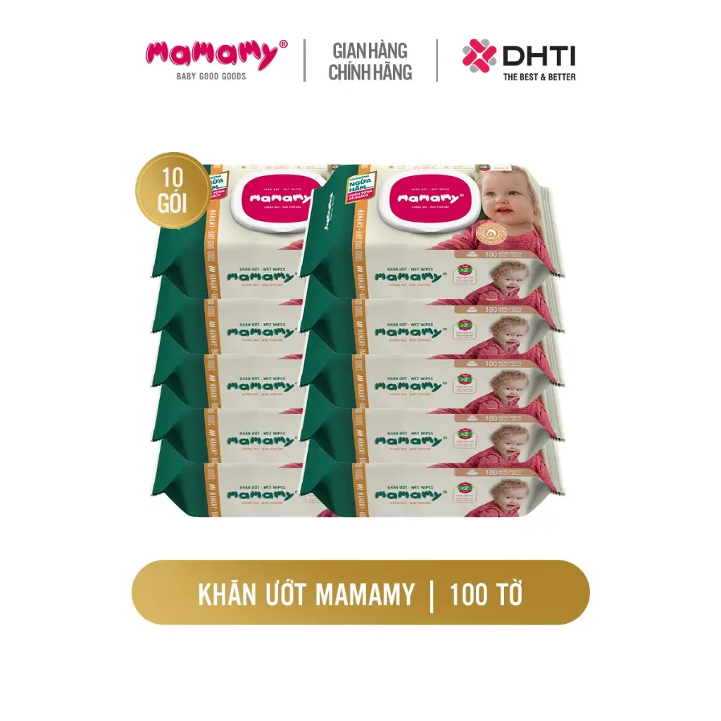 Combo 10 gói KU Mamamy 100 tờ không mùi